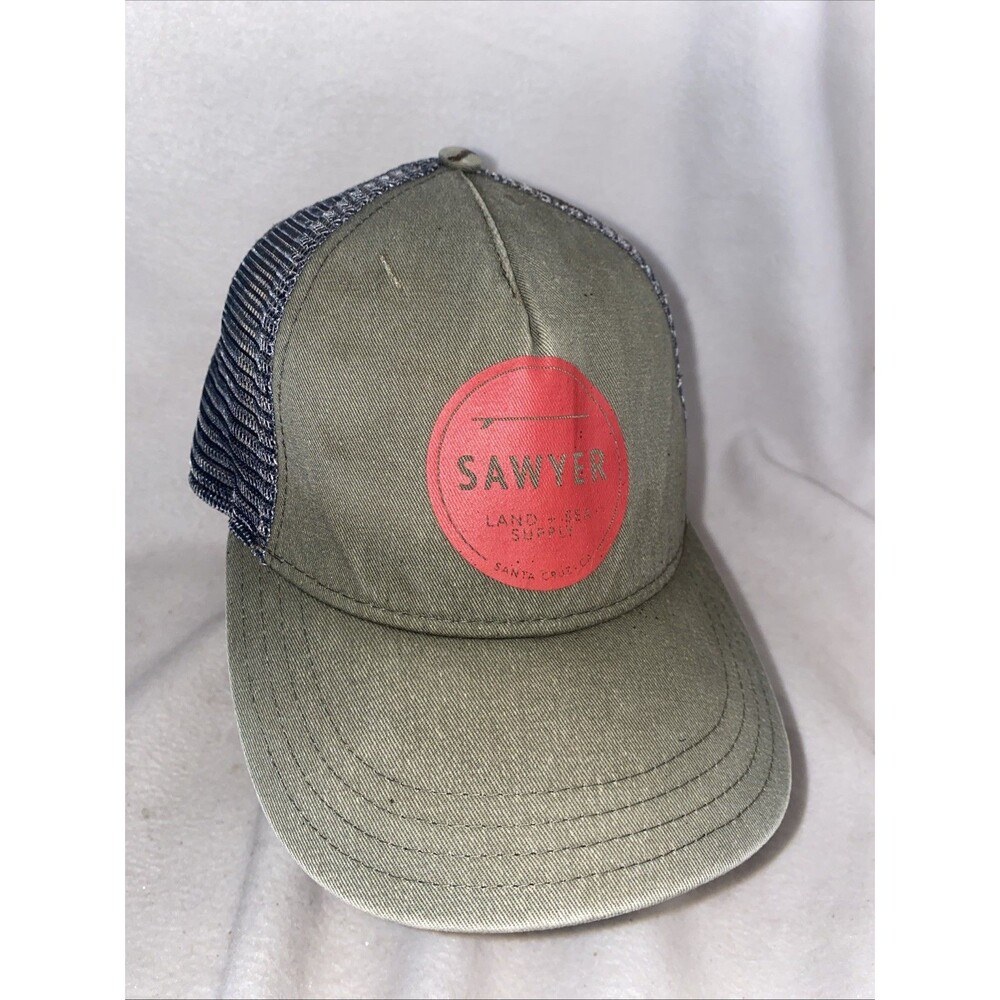 Sawyer Surf Trucker Hat Land & Sea Supply Distressed Snapback Adult Skate Cali
